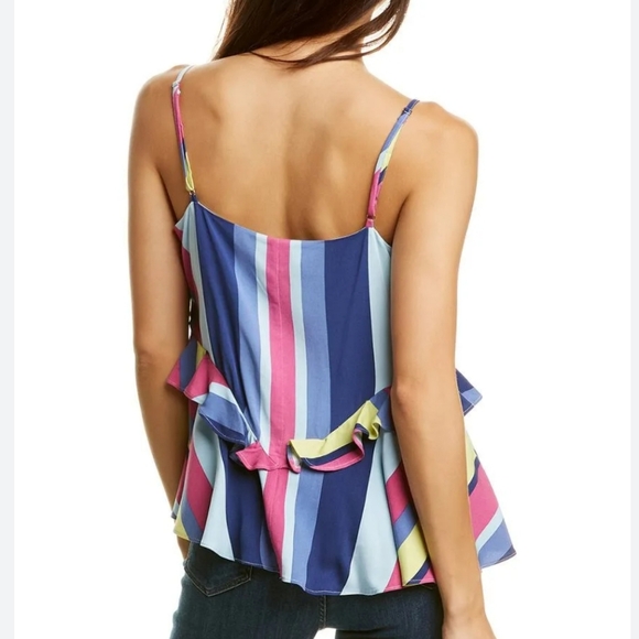 Parker asymmetrical striped top size medium NWT $258 - Picture 2 of 9